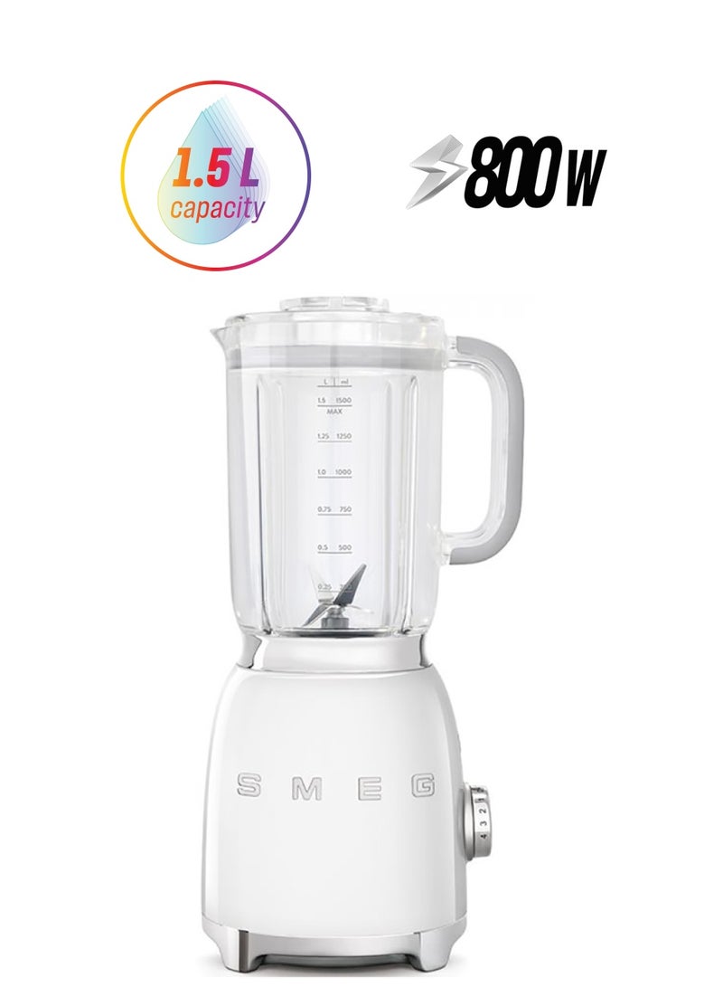 سميج خلاط ذو تصميم جميل بنمط الخمسينات 1.5 L 800 W BLF01WHUK أبيض  - Image 1