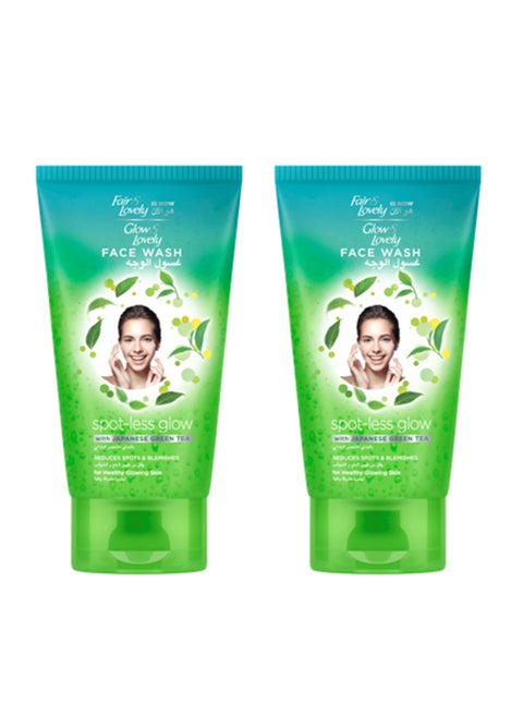Face Wash Spotless Glow With Japanese Green Tea Multicolour 2x150grams
