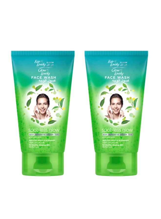 Fair & Lovely - Face Wash Spotless Glow With Japanese Green Tea Multicolour 2x150grams - Image 1