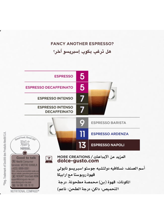 nescafe_dolce_gusto عبوة إسبريسو نابولي أرابيكا من 16 كبسولة أربيكا 128جرام - Image 5