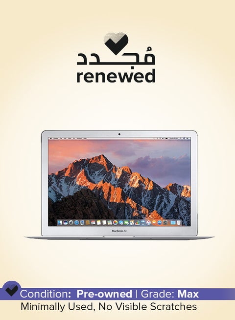 Renewed - MacBook Air A1466 (2015) Laptop With 13-Inch HD Display, Core i5 Processor/Dual Core/8GB RAM/256GB SSD/macOS English Silver