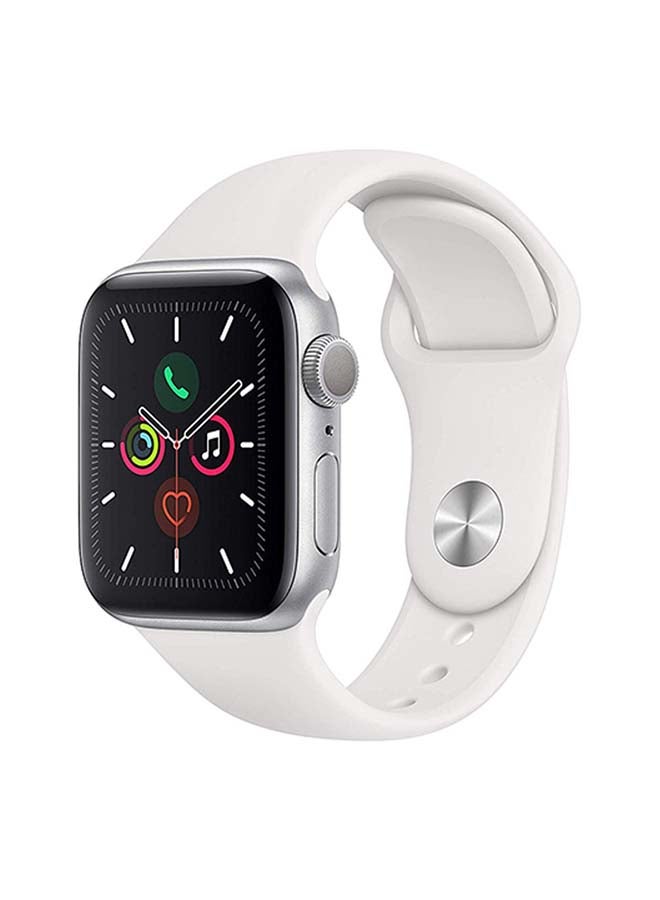 Apple Renewed - Watch Series 5-44mm GPS + Cellular Silver Aluminium Case With White Sport Band  - Image 2