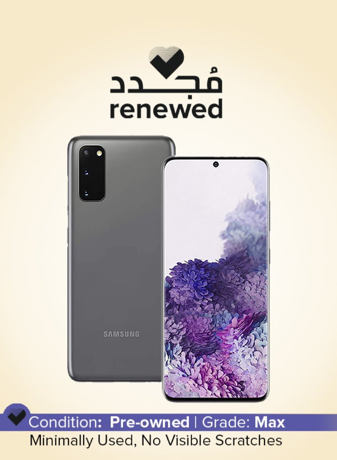 Samsung Renewed - Galaxy S20 Single Sim Cosmic Grey 12GB RAM 128GB 5G LTE - UAE Version - Image 1