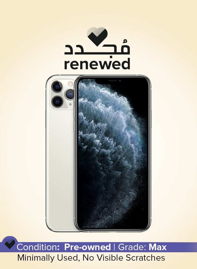 Apple Renewed - iPhone 11 Pro Silver 512GB 4G With Facetime  - Image 1