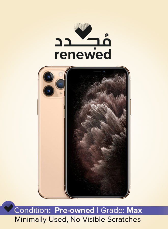 Apple Renewed - iPhone 11 Pro Max Gold 64GB 4G With Facetime - Image 1