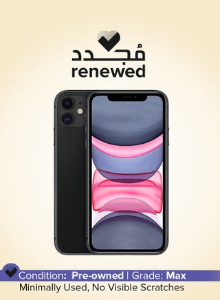 Renewed - iPhone 11 64GB Black 4G With Facetime - International Version - pnsku/N50386811A/45/_/1750654964/91d5569e-7904-4215-b1cf-32b3597e9d5c