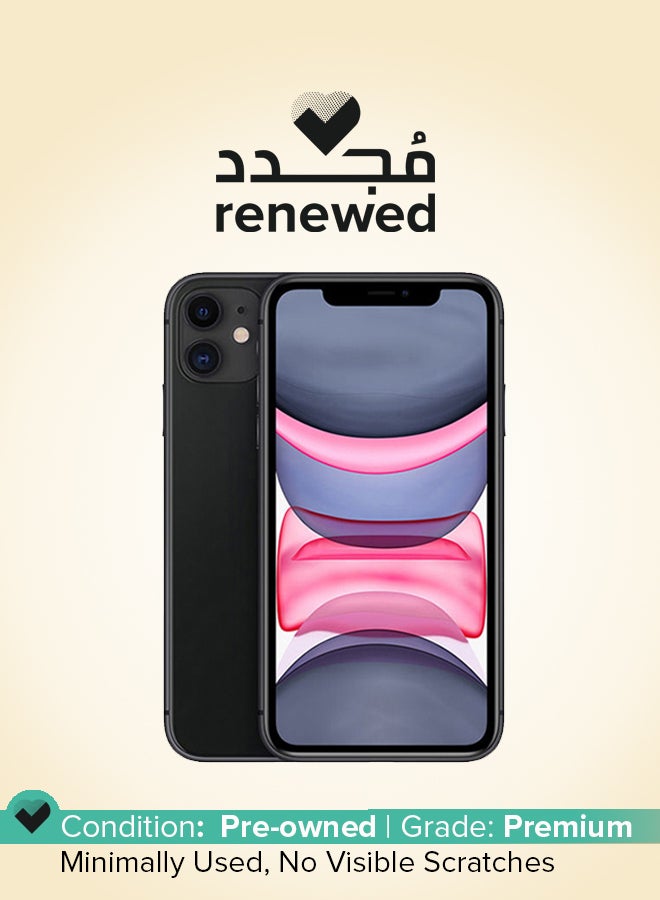 Apple Renewed - iPhone 11 256GB Black 4G With Facetime - International Version - Image 1