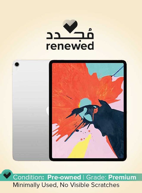 Renewed - iPad Pro 2018 (3rd Gen) 12.9-Inch 64GB Wi-Fi Silver With Facetime