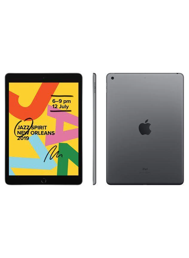 Apple - Renewed - iPad-2020 (7th Gen) 10.2inch 32GB Wi-Fi 4G LTE Space Gray With FaceTime - Image 1