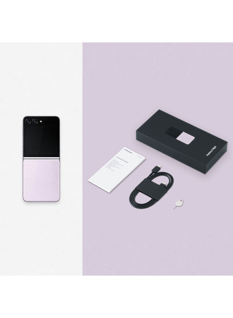 Samsung - Galaxy Z Flip 5 Single Sim + eSim Lavender 8GB RAM 512GB 5G - International Version - Image 1