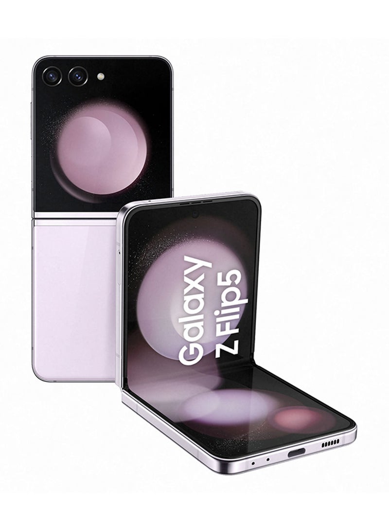 Samsung - Galaxy Z Flip 5 Single Sim + eSim Lavender 8GB RAM 512GB 5G - International Version - Image 1
