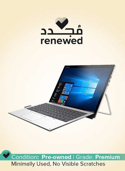 Renewed - Elite X2 1012 G2 2-In-1 Convertible Laptop With 12-Inch Display, Intel Core i5 Processor/7th Gen/8GB RAM/256GB SSD/Intel HD Graphics 620 Silver