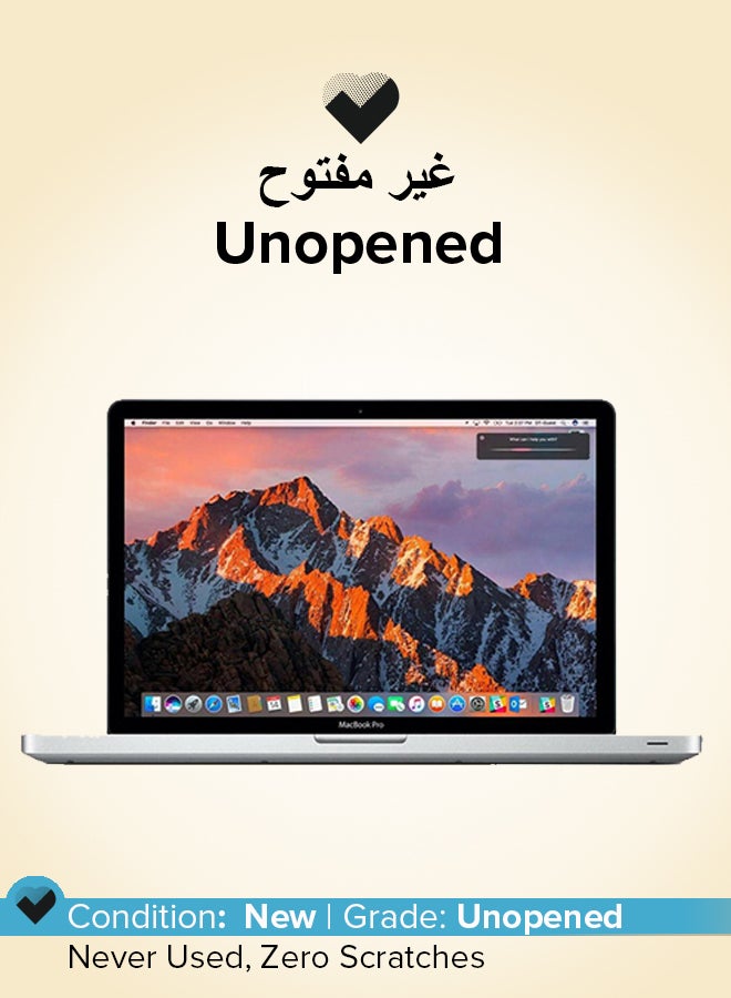 ابل  مُجدد - لابتوب ماك بوك برو A1502 (2015) مزود بشاشة مقاس 13.3 بوصة ومعالج إنتل كور i5 من الجيل الخامس وذاكرة رام سعة 8 جيجابايت ومحرك أقراص SSD سعة 256 جيجابايت وبطاقة رسومات إنتل آيريس سعة 1.5 جيجابايت فضي - Image 1