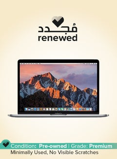 مُجدد - لابتوب ماك بوك برو A1707 إصدار (2017) بشاشة 15.4 بوصة ومعالج إنتل كور i7 من الجيل السابع وذاكرة رام 16 جيجابايت/ ومحرك أقراص SSD بسعة 512 جيجابايت/ وبطاقة رسومات إيه إم دي راديون برو بسعة 4 جيجابايت رمادي فلكي