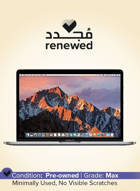 Renewed - MacBook Pro A1706 (2017) Laptop With 13.3-Inch Full HD Display, Core i7 Processor/Dual Core/8GB RAM/512GB SSD/macOS Space Grey