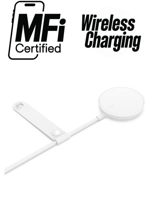 MagSafe Charger, Magnetic Wireless Phone Charging Pad (For iPhone 14, 13 and 12 Series and Other MagSafe Enabled Devices, Power Adaptor Not Included) white