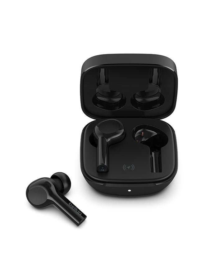 belkin - Belkin Soundform Freedom True Wireless Earbuds, (Bluetooth Earphones With Wireless Charging Case Ipx5 Certified Sweat And Water Resistant With Deep Bass For Iphones, Androids And More) - Black - Image 1