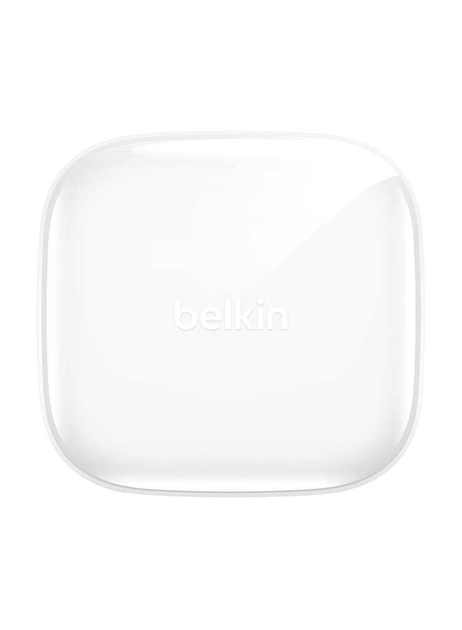 belkin Belkin Wireless Bluetooth Earphones, Soundform Freedom True Wireless Earbuds With Wireless Charging Case Ipx5 Certified Sweat And Water Resistant With Deep Bass For Iphones And Androids - White  - Image 4