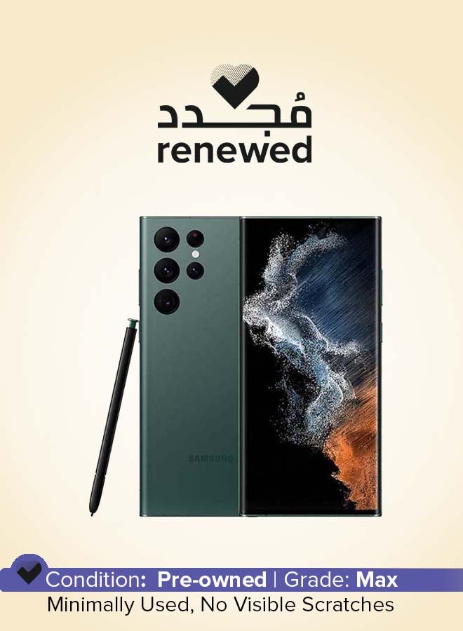 سامسونج Renewed - Galaxy S22 Ultra Physical dual sim  Green 12GB RAM 512GB 5G - Image 1