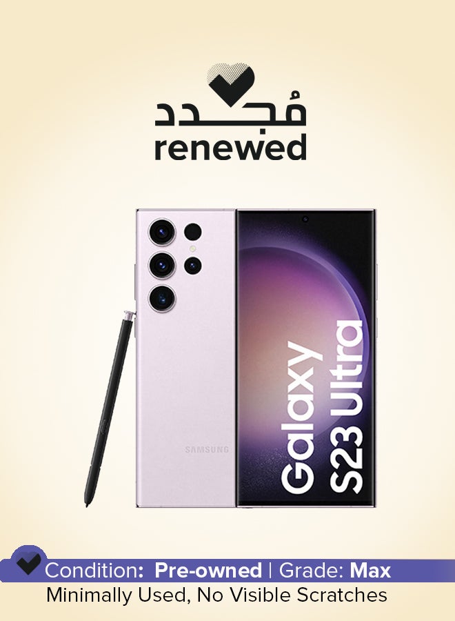 سامسونج مجدد - جالاكسي S23 ألترا 5G شريحة واحدة + eSIM لافندر 8GB RAM 256GB - النسخة الدولية - Image 1
