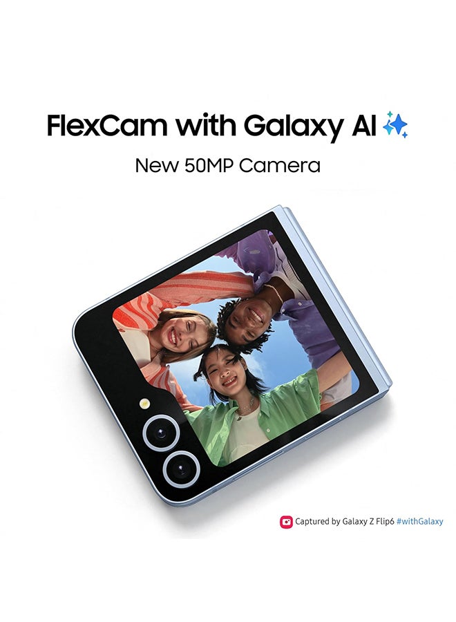 Samsung Renewed - Galaxy Z Flip 6 Dual SIM Silver Shadow 12GB RAM 256GB 5G - International Version - Image 2