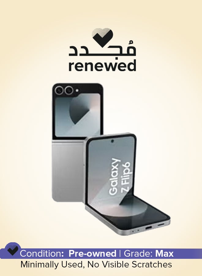 Samsung Renewed - Galaxy Z Flip 6 Dual SIM Silver Shadow 12GB RAM 256GB 5G - International Version - Image 1