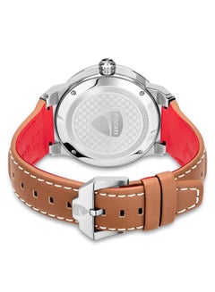 Ducati Corse Men's Campione Analog Leather Strap Wrist Watch DTWGB2019403 - 45 mm - Light Brown  - Image 3