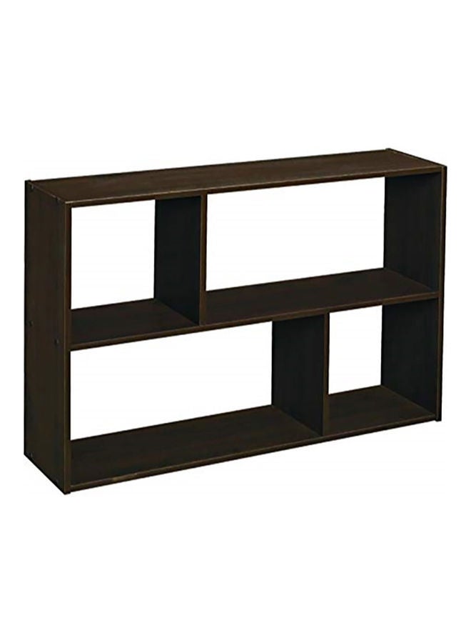 MODERN HOME Wall Mounted Bookcase Brown 80x55x15cm - Image 1