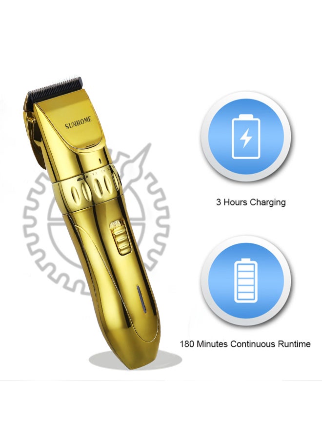 صن هوم أداة تجعيد الشعر الاحترافية بنمط زهرة ذهبي - Image 4