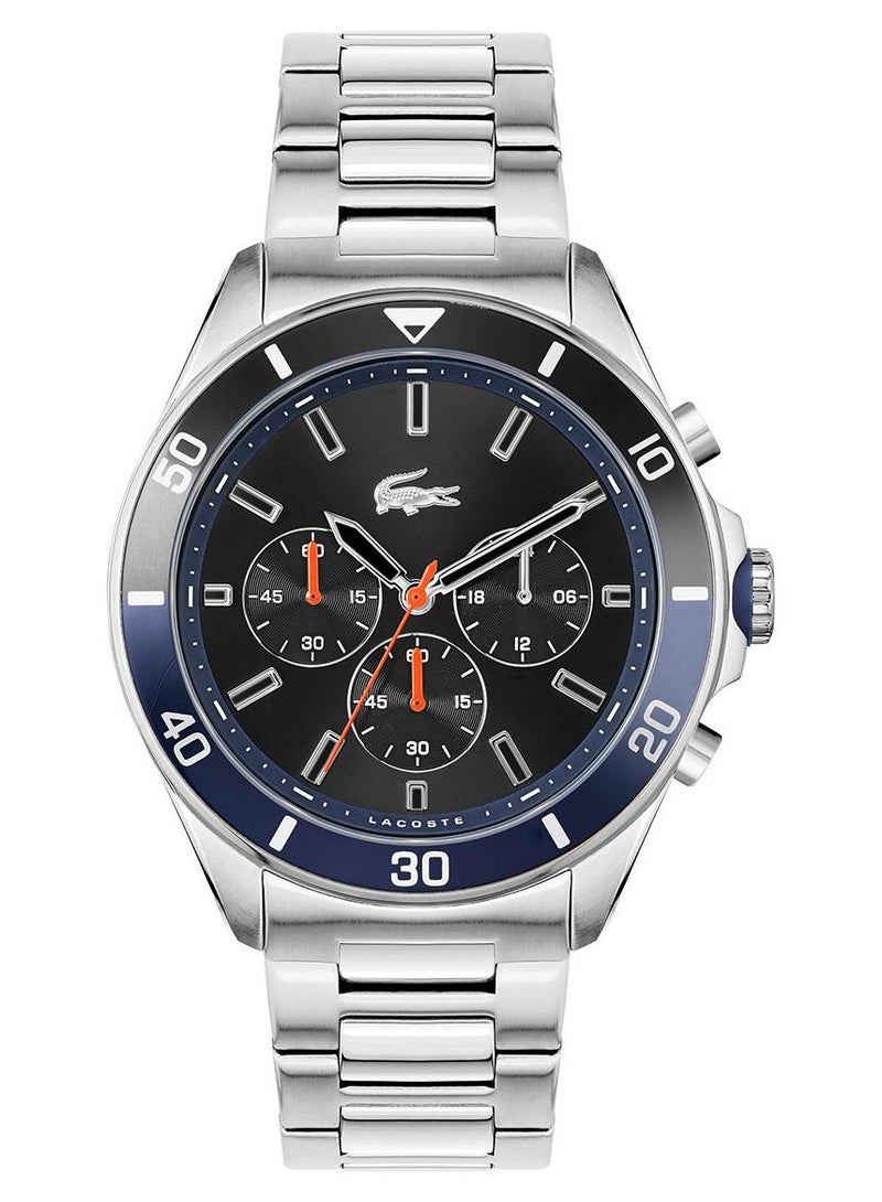 لاكوست ساعة يد تاي بريكر بقرص أسود - طراز 2011155 للرجال - Image 1