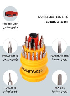 Yonovo 31-Piece Percision Screwdriver Set Yellow  - Image 3