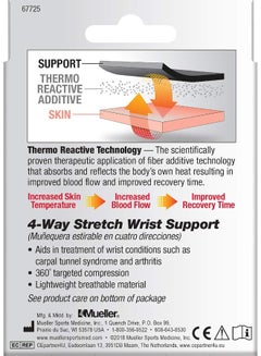 Mueller 4-Way Stretch Knit Wrist Support LG/XL 67725  - Image 5