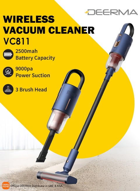 Ultra Light Handheld Cordless Vacuum Cleaner 0.6 L 160 kW VC811 Blue/Black
