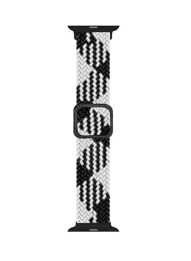 FITME Woven Fabric Band for Apple Watch 38/40/41mm Black/White  - Image 2