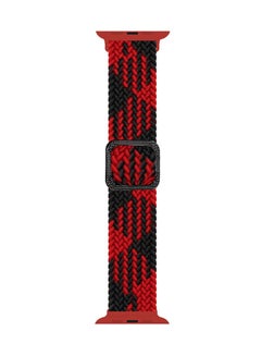 FITME Braided Nylon Strap Apple Watch 42/44/45/49 mm Black/Red  - Image 2