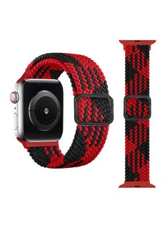 FITME Braided Nylon Strap Apple Watch 42/44/45/49 mm Black/Red  - Image 3