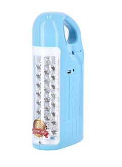 KRYPTON Rechargeable LED Lantern/Energy Efficient Design/Extended Battery Life With USB And Solar Input/Compact, Portable And Light-Weight Design With Overcharge Protection/Perfect For Indoor And Outdoor Use Light Blue 12x8x32cm  - Image 1
