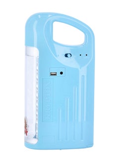 KRYPTON Rechargeable LED Lantern/Energy Efficient Design/Extended Battery Life With USB And Solar Input/Compact, Portable And Light-Weight Design With Overcharge Protection/Perfect For Indoor And Outdoor Use Light Blue 12x8x32cm  - Image 2