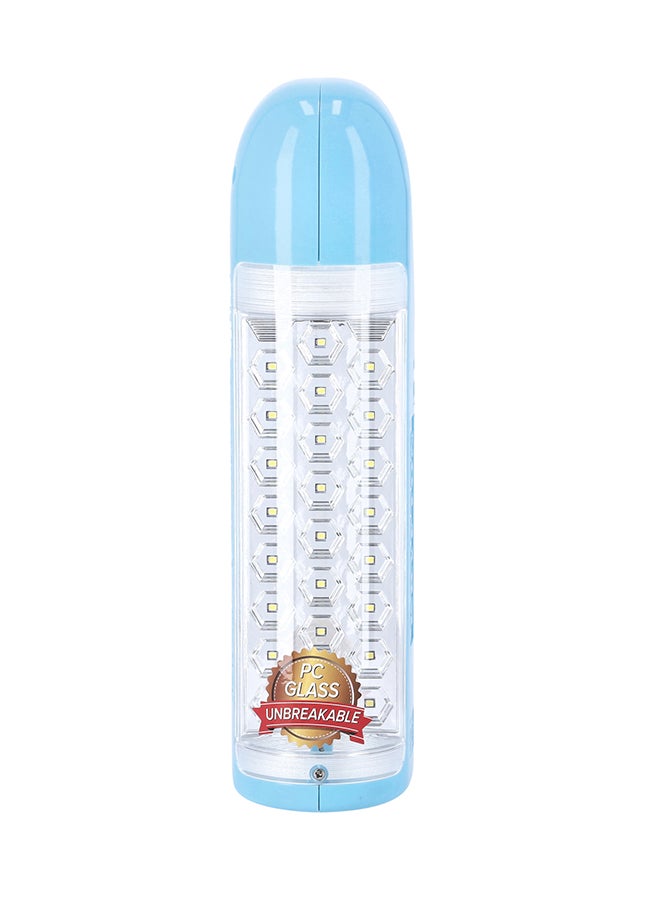 KRYPTON - Rechargeable LED Lantern/Energy Efficient Design/Extended Battery Life With USB And Solar Input/Compact, Portable And Light-Weight Design With Overcharge Protection/Perfect For Indoor And Outdoor Use Light Blue 12x8x32cm - Image 1