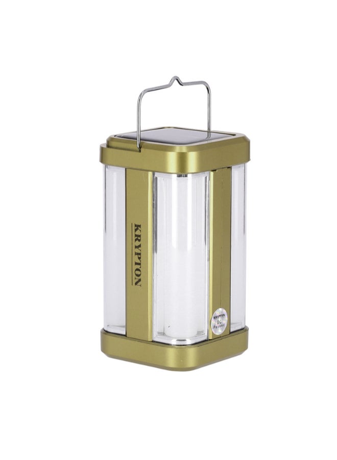 KRYPTON - Attractive Rechargeable Emergency LED Golden & White 10x10x35cm - Image 1