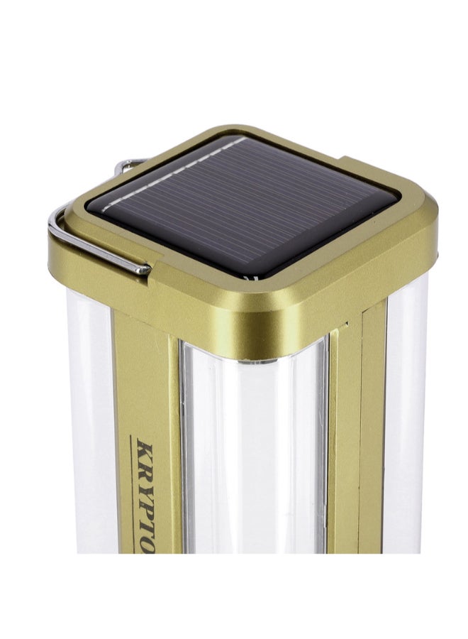 KRYPTON - Attractive Rechargeable Emergency LED Golden & White 10x10x35cm - Image 1