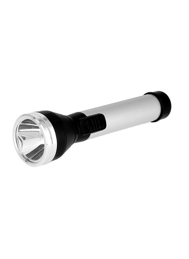 Attractive Rechargeable Flashlight Silver & Black 15 X 5 X 5cm - pnsku/N50577880A/45/_/1713863831/914c47bb-a6f7-4742-b513-1f96477247ec