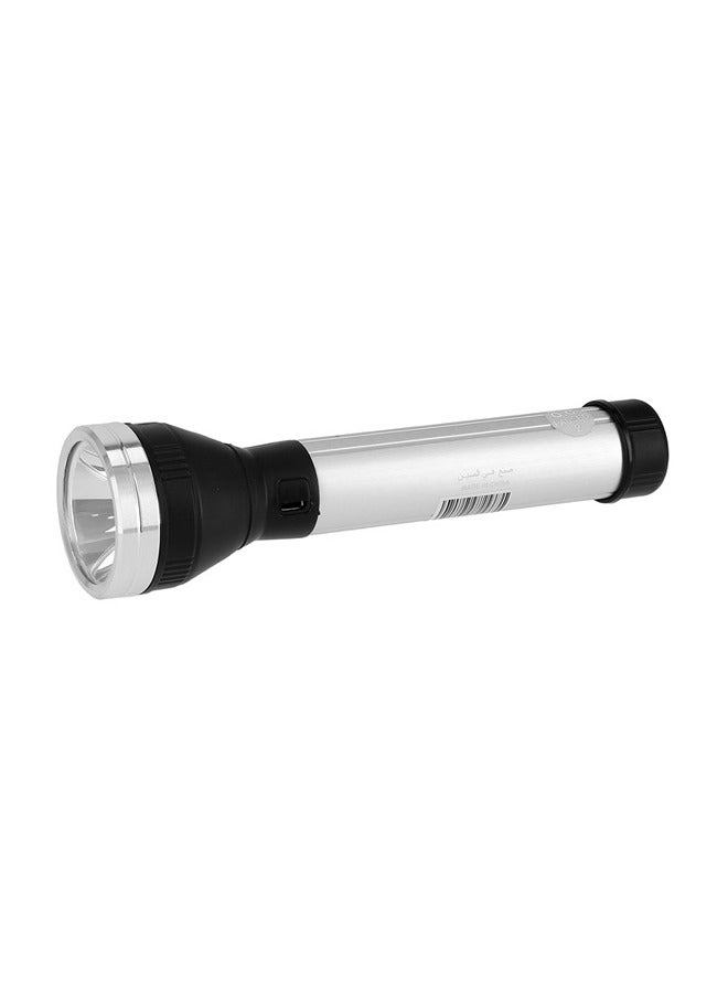 Attractive Rechargeable Flashlight Silver & Black 15 X 5 X 5cm - pnsku/N50577880A/45/_/1713863832/a74d7dbc-e306-4eb2-8b7a-47d598b3d16d