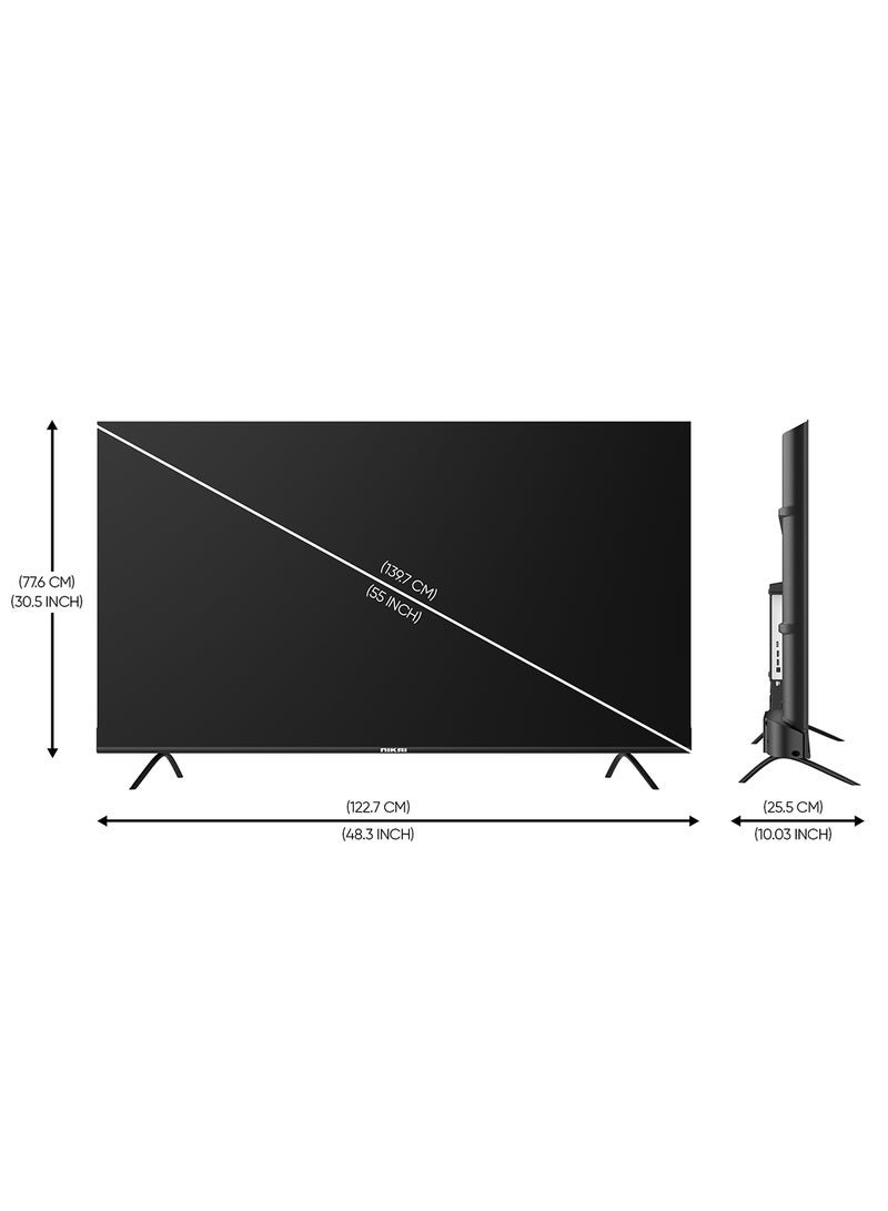 NIKAI - 75 Inch UHD LED WebOS Smart Tv Platinum Series, Magic Remote, Cinema Screen Design 4K Ultra HDR, Dolby Audio, Smart Voice Control, Apps YouTube, Netflix, Shahid NIK75MEU4STN Grey - Image 1