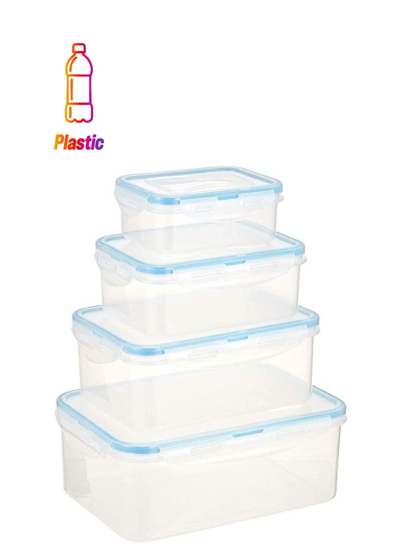 BGM 8-Piece Food Container Storage Box Set Multicolour