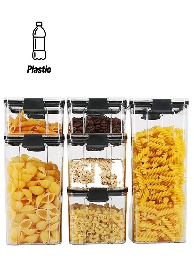 BGM 6-Piece Airtight Food Storage Container Set Clear 1.8Liters - Image 1