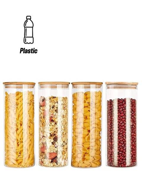 U-Hoome Glass Storage Jars Clear