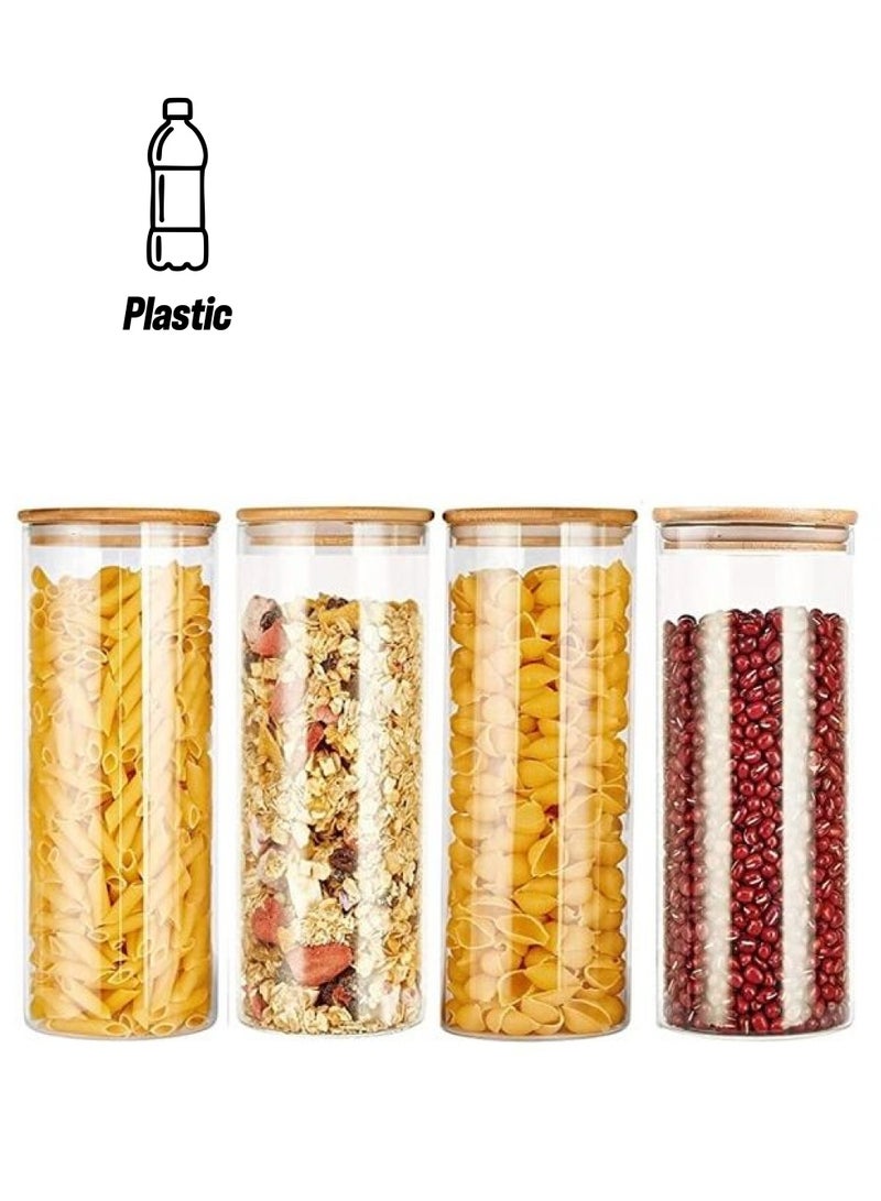 BGM U-Hoome Glass Storage Jars Clear - Image 1