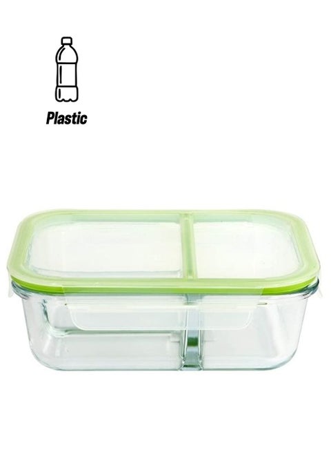 Royalford Food Storage Container With Compartments Rectangle Storage Box, Plastic Sealable Food Storage Container Multicolour