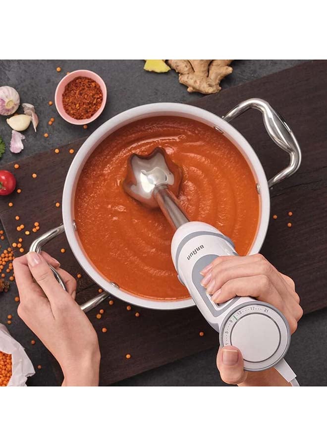 براون خلاط يدوي, مالتي كويك 5, 21 سرعه, مفرمه 0.500  لتر, كوب 0.600  لتر, خافق ستانلس ستيل MQ5235WH أبيض - Image 3